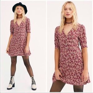 Free People Provence Floral Mini Dress Size Small